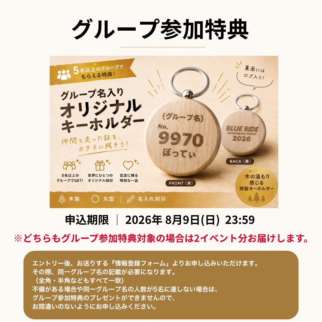 【Wエントリー】BLUERIDE 神奈川 東京＆BLUERIDE 山口エントリープラン（各先着1,000名限定）